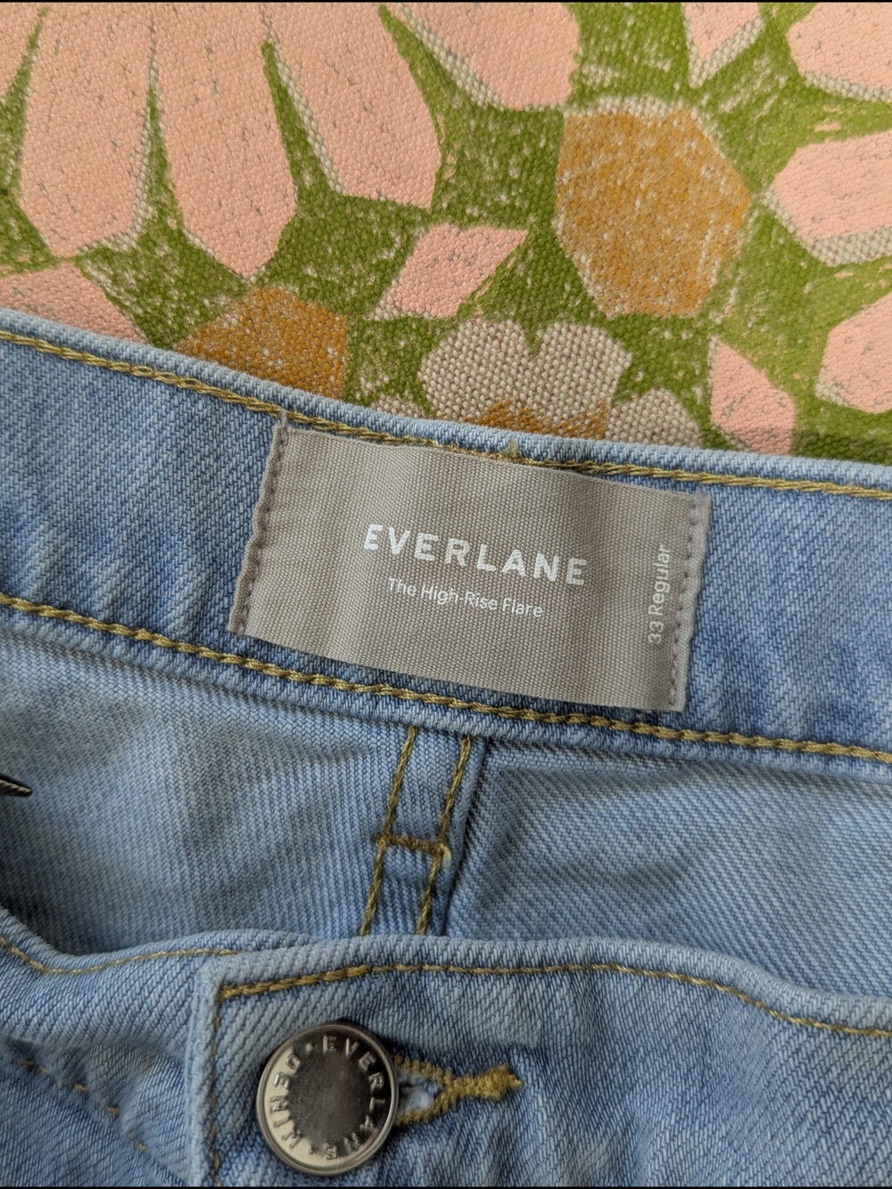 Everlane The High-Rise Flare Jeans in Light Blue 33 Regular